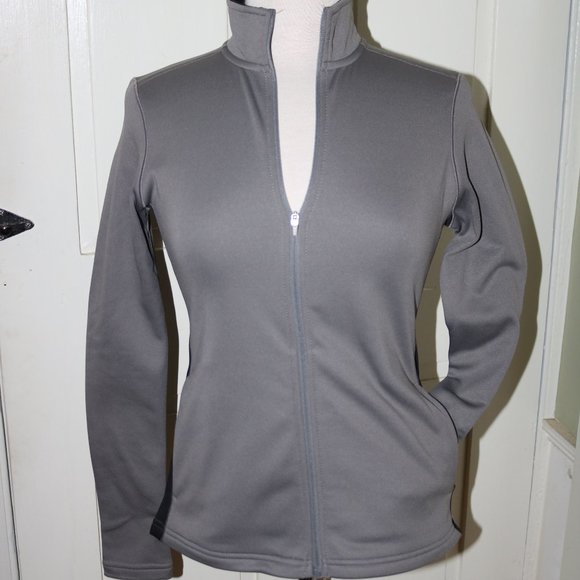 Fabulous Champion Performance Grey Black Full Zip Jacket Sz XS        B11 - Picture 2 of 7